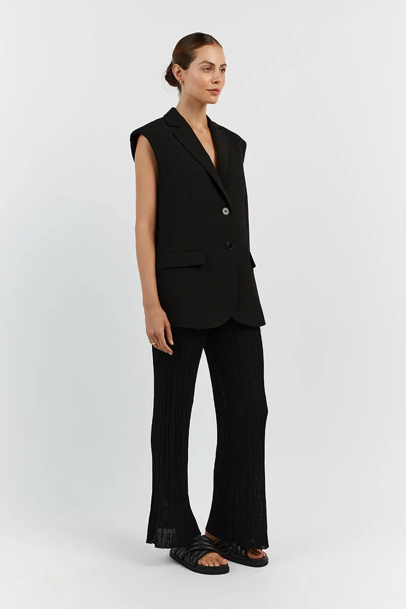 HARPER BLACK STRAIGHT LEG PANT sold by Dissh product image thumbnail 3