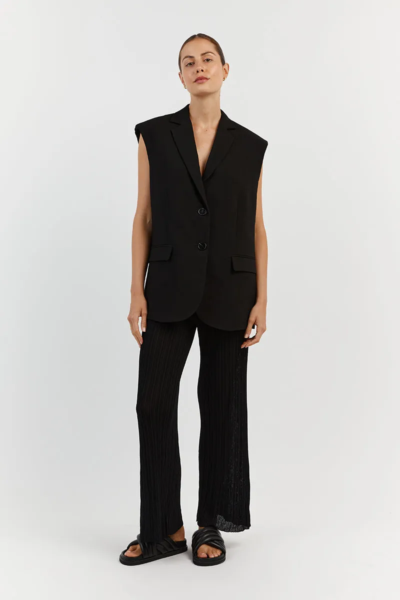 HARPER BLACK STRAIGHT LEG PANT sold by Dissh product image thumbnail 2