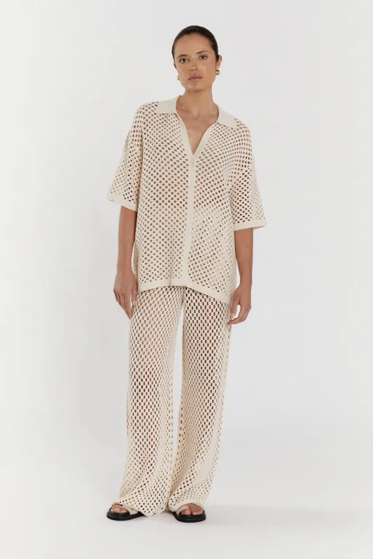 SONNY NATURAL CROCHET PANT sold by Dissh