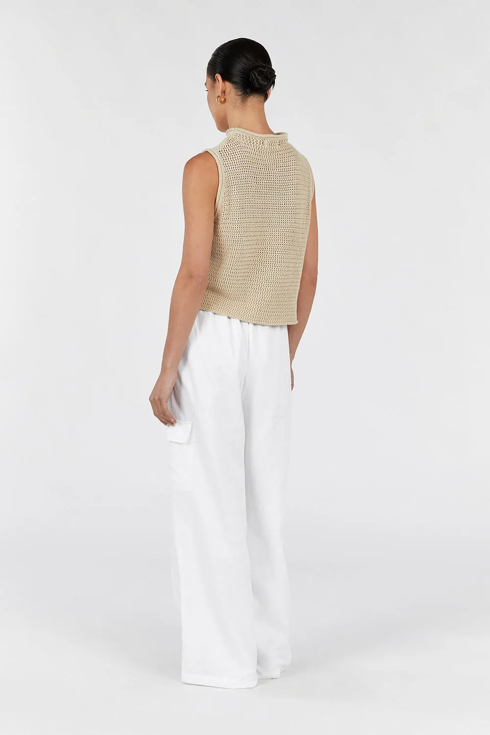 ZADIE NATURAL CROCHET TANK sold by Dissh product image thumbnail 4