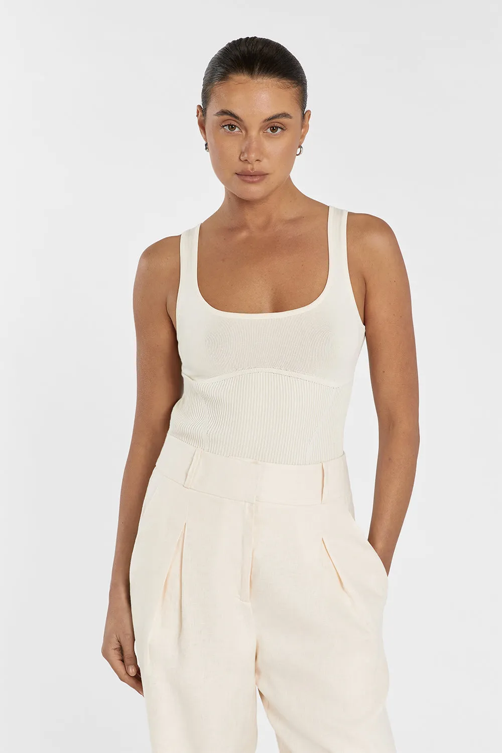 MILO LEMON SLEEVELESS KNIT TOP sold by Dissh product image thumbnail 2