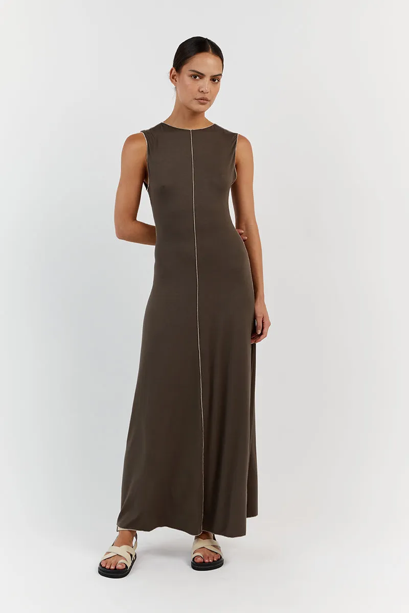 SOHO OLIVE SLEEVELESS MIDI DRESS sold by Dissh product image thumbnail 2