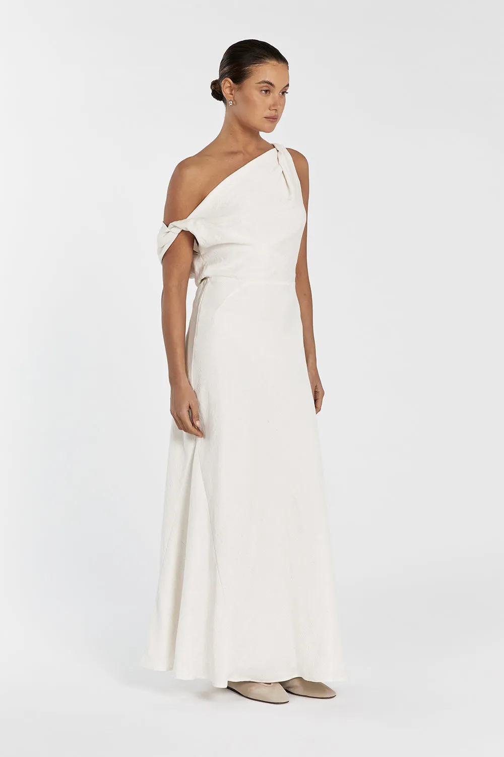 JOLIE CREAM MARLE MIDI DRESS sold by Dissh product image thumbnail 3