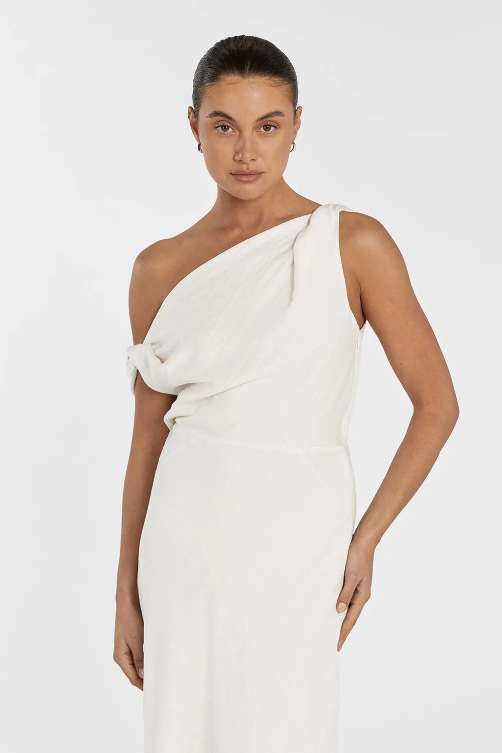 JOLIE CREAM MARLE MIDI DRESS sold by Dissh product image thumbnail 2