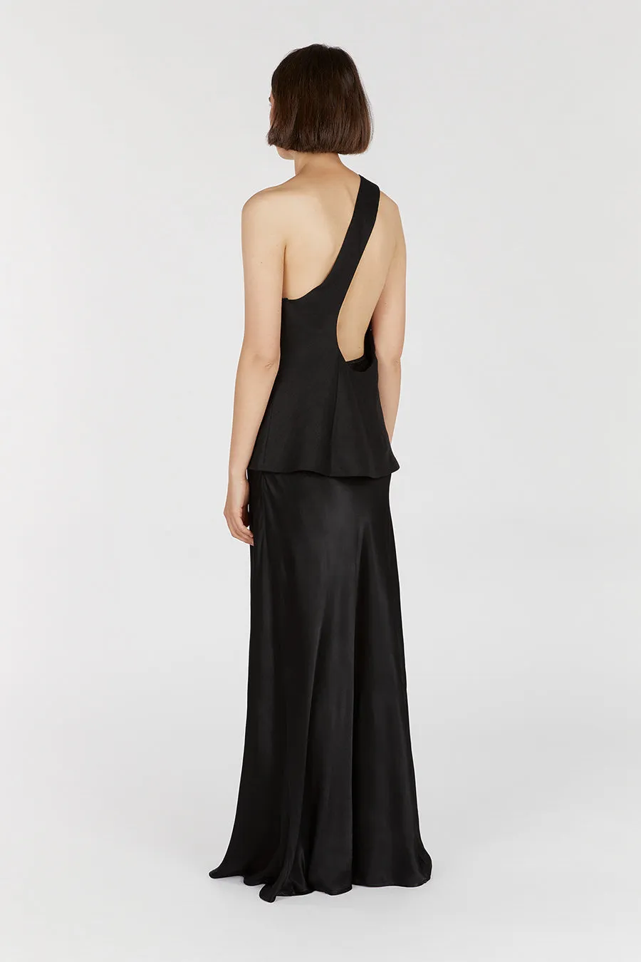 ADDISON BLACK LINEN ASYMMETRIC TOP sold by Dissh product image thumbnail 4