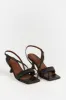 ALOHAS ASYMMETREIC BLACK HEEL sold by Dissh