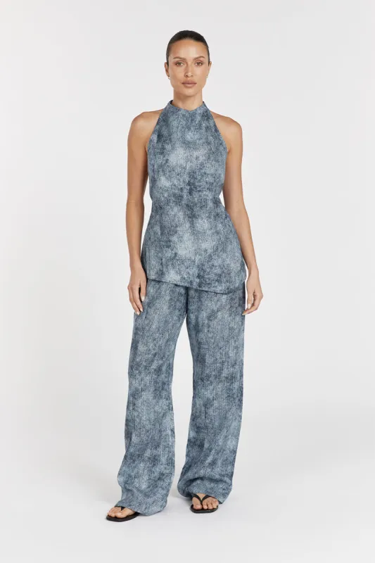 LEON LINEN DRAWSTRING  PANT sold by Dissh