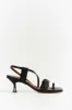 ALOHAS ASYMMETREIC BLACK HEEL sold by Dissh