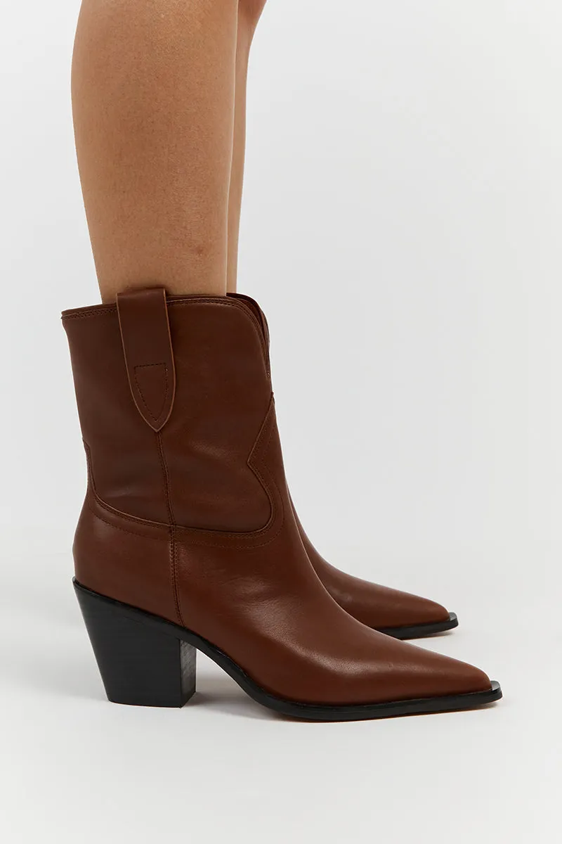 ALIAS MAE MARTHA MOCHA LEATHER BOOT sold by Dissh product image thumbnail 2