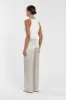 EVE CHALK SATIN PANT sold by Dissh