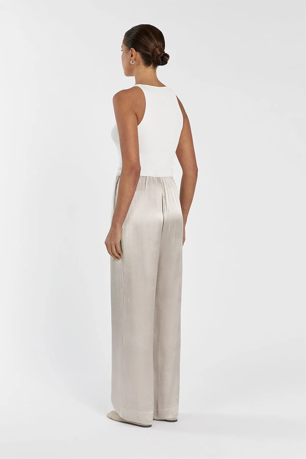 EVE CHALK SATIN PANT sold by Dissh product image thumbnail 5