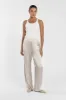 EVE CHALK SATIN PANT sold by Dissh