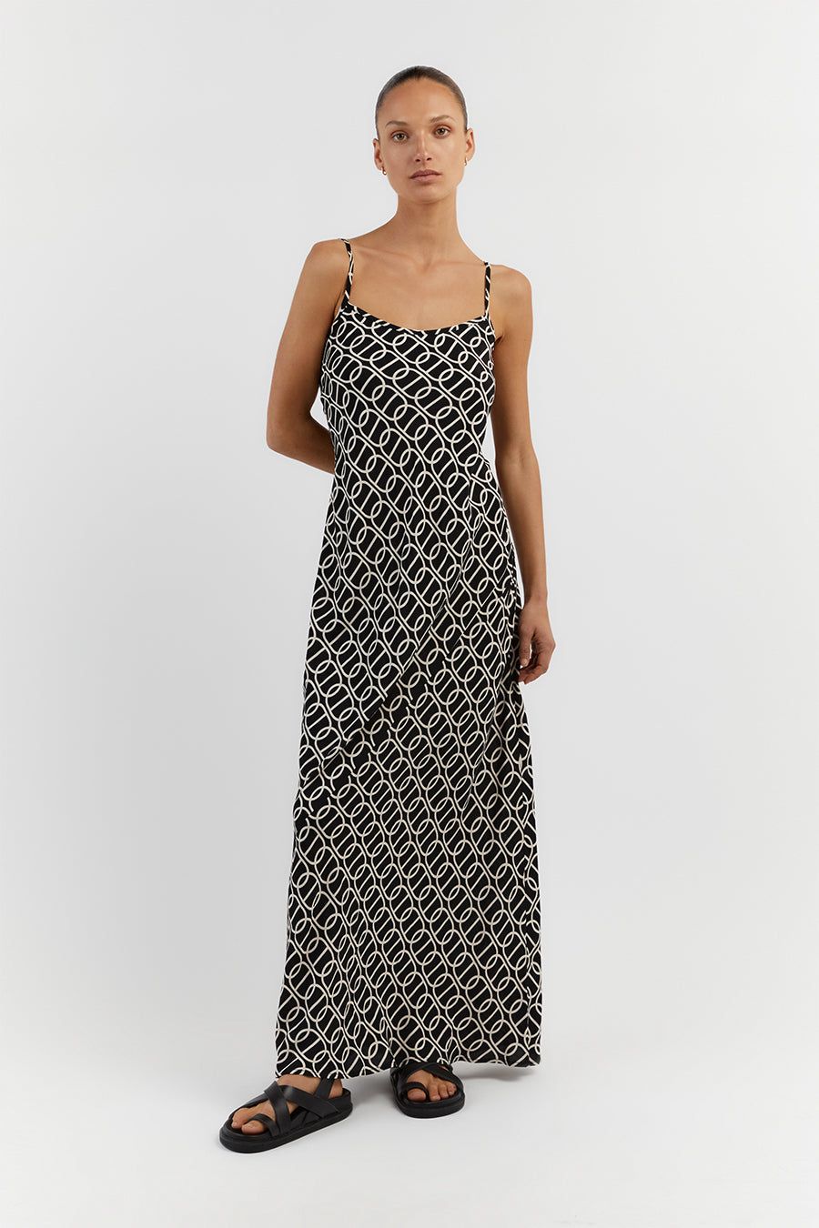IZZIE CHAIN SCOOP SLIP MAXI DRESS sold by Dissh product image thumbnail 2