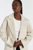 MATILDA BONE WOOL FELT COAT sold by Dissh