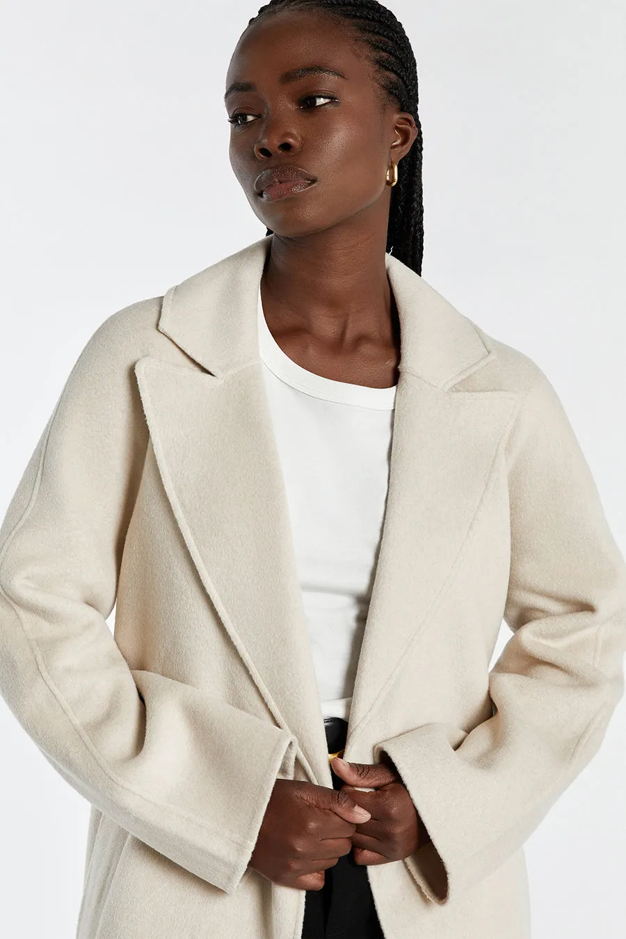 MATILDA BONE WOOL FELT COAT sold by Dissh product image thumbnail 2