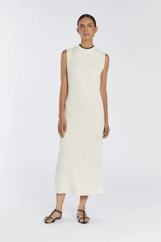 DAKOTA CREAM BOUCLE DRESS sold by Dissh