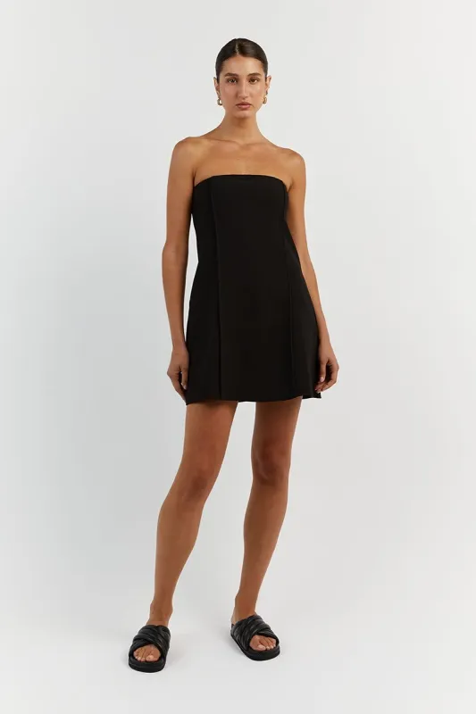 ROWAN BLACK STRAPLESS MINI DRESS sold by Dissh