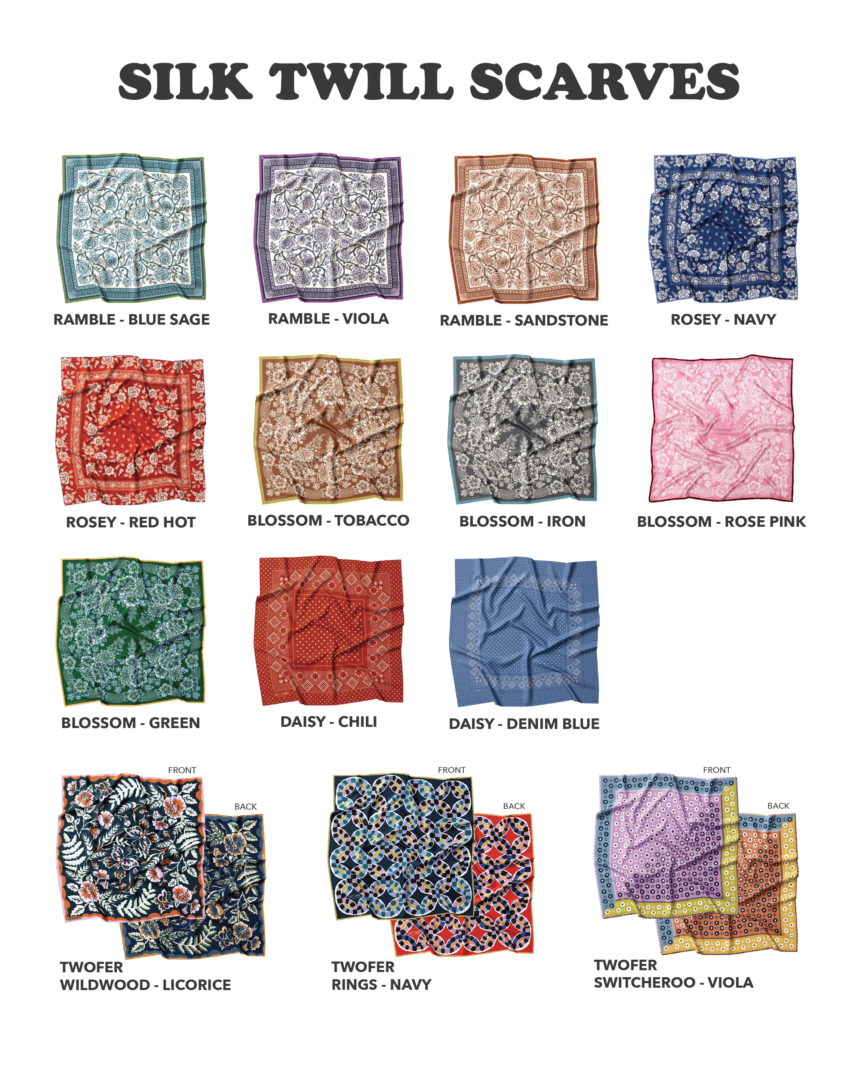 Bundle: 2 Large Silk Twill Scarves sold by Last Chance Textiles product image thumbnail 2