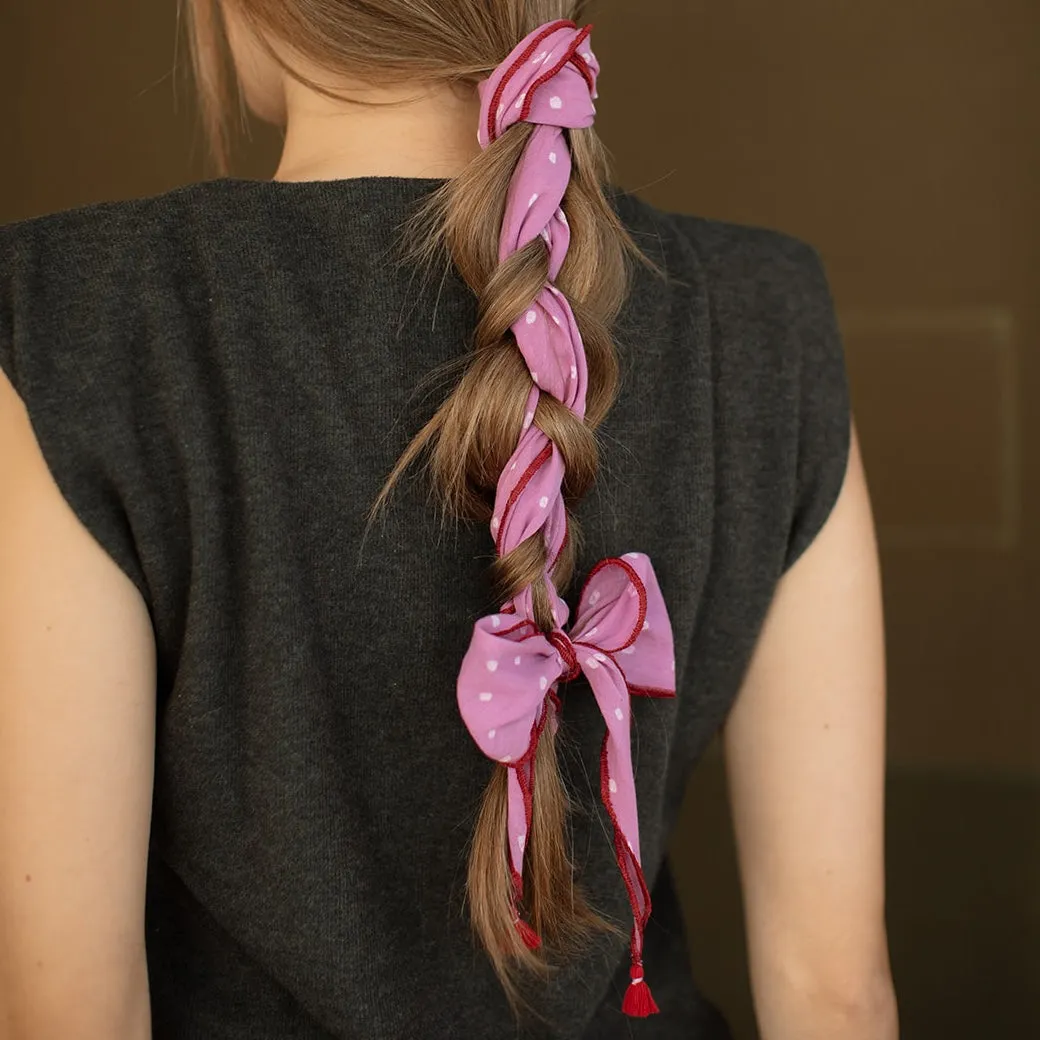 The OG Polka Dot Scarf | Dahlia (PRE-ORDER APRIL DELIVERY) sold by Last Chance Textiles product image thumbnail 3