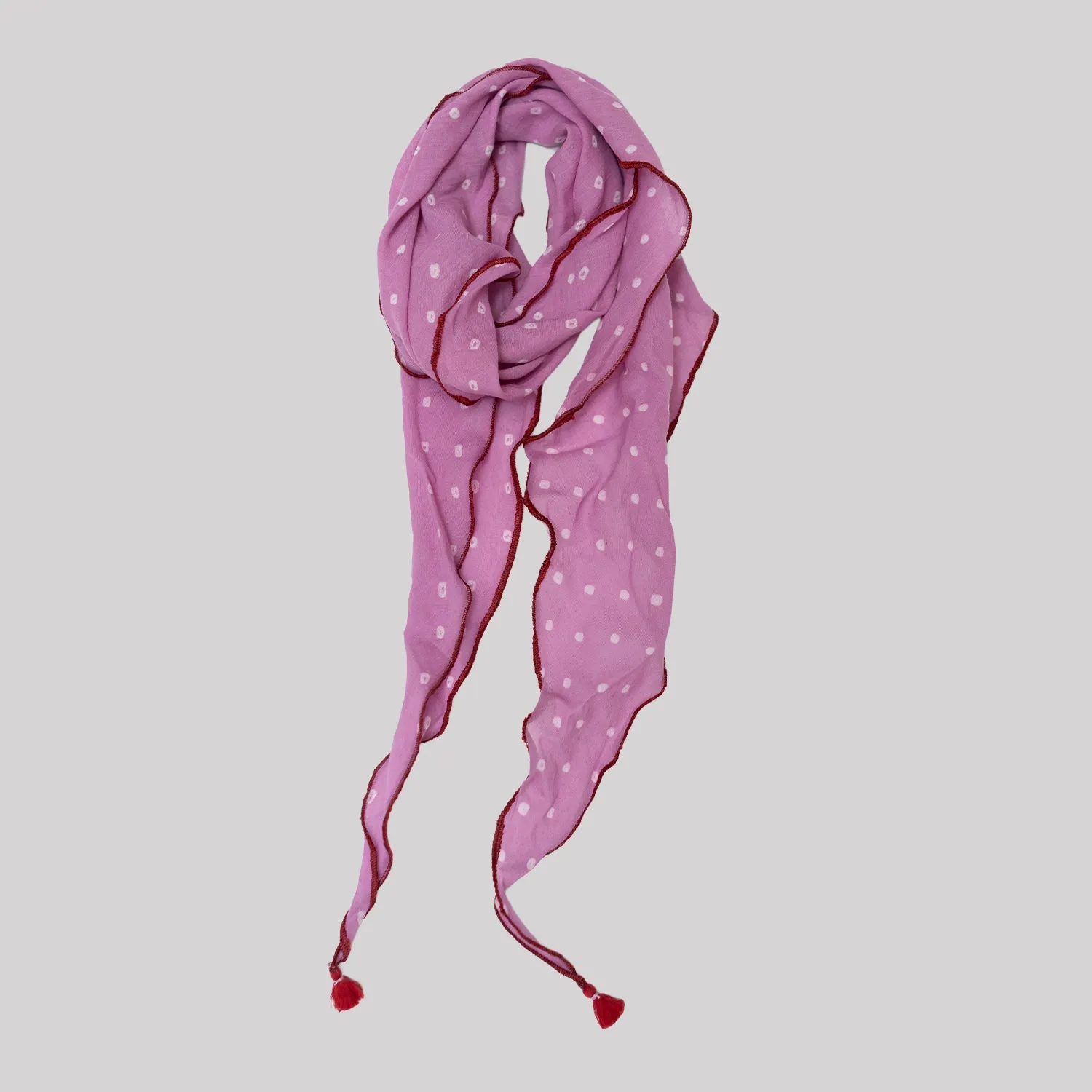 The OG Polka Dot Scarf | Dahlia (PRE-ORDER APRIL DELIVERY) sold by Last Chance Textiles