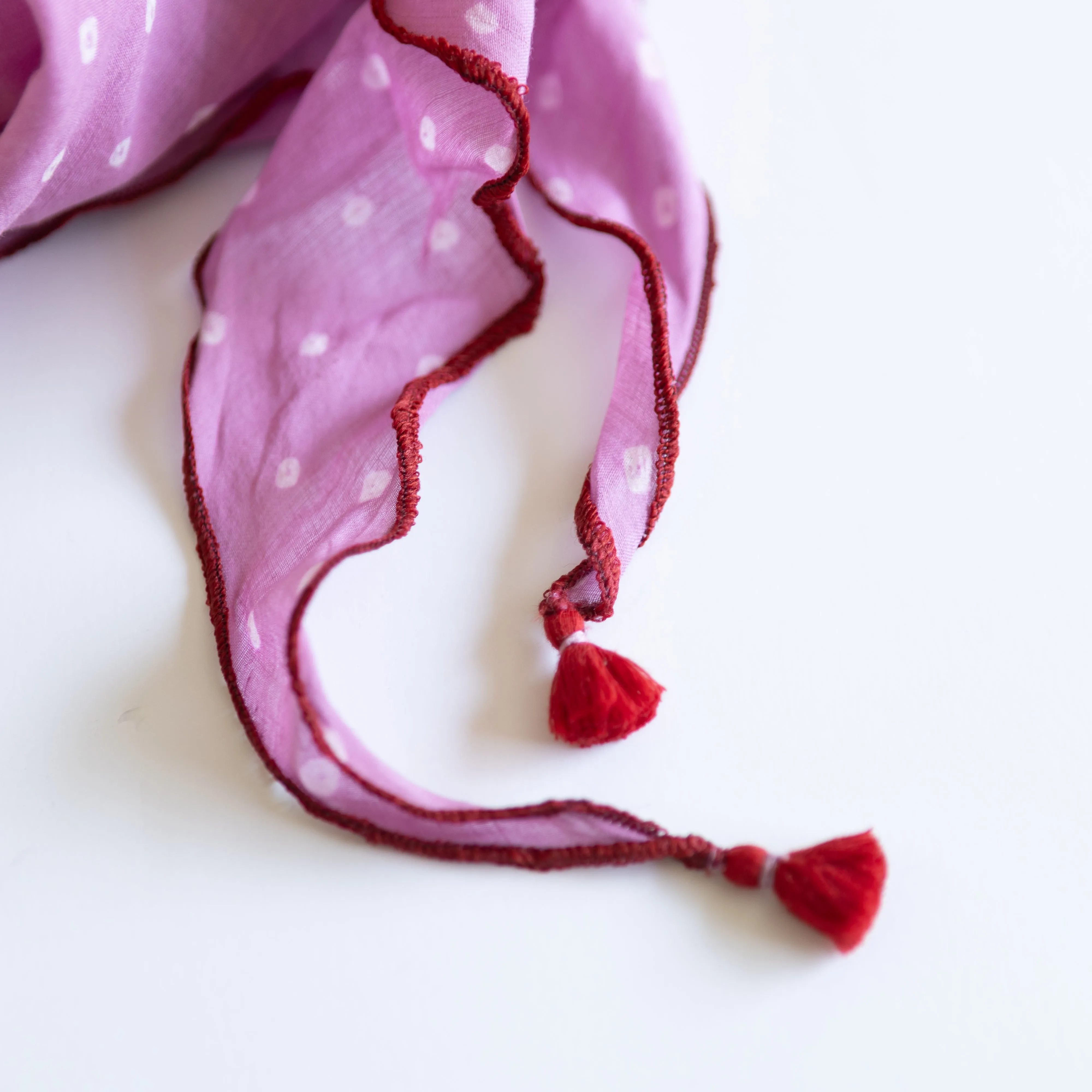 The OG Polka Dot Scarf | Dahlia (PRE-ORDER APRIL DELIVERY) sold by Last Chance Textiles product image thumbnail 2