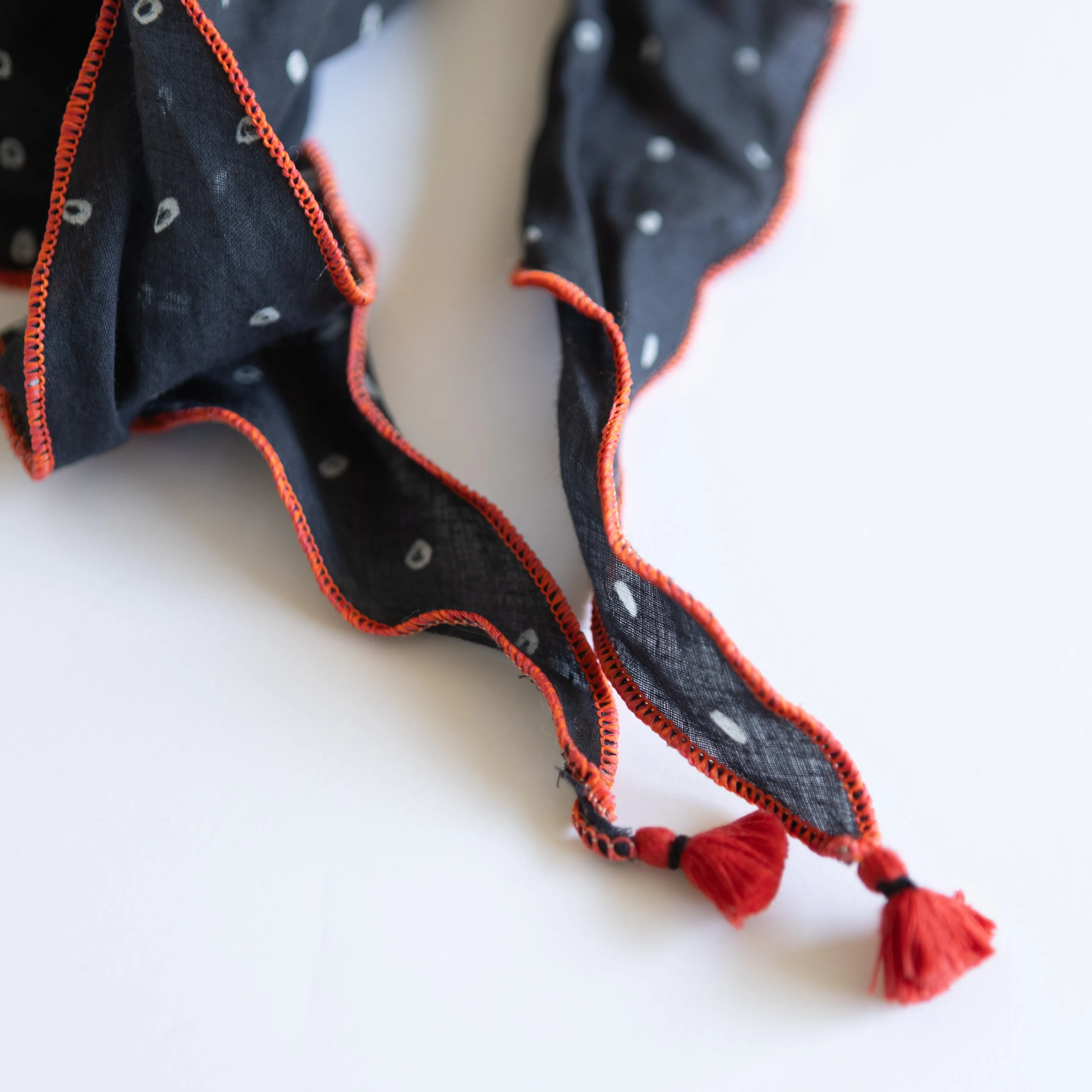 The OG Polka Dot Scarf | Black (PRE-ORDER APRIL DELIVERY) sold by Last Chance Textiles product image thumbnail 2