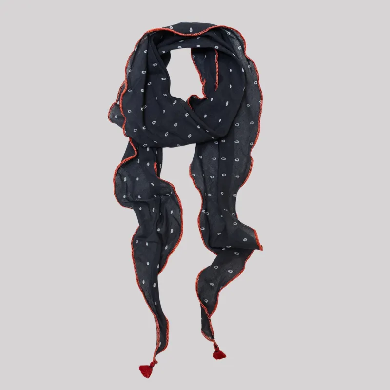 The OG Polka Dot Scarf | Black (PRE-ORDER APRIL DELIVERY) sold by Last Chance Textiles