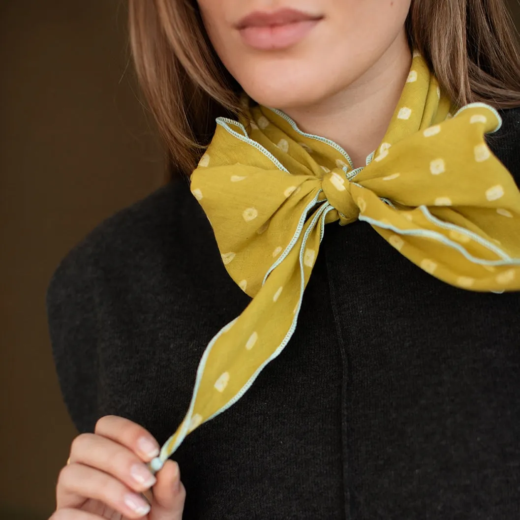 The OG Polka Dot Scarf | Lemon (PRE-ORDER APRIL DELIVERY) sold by Last Chance Textiles product image thumbnail 4
