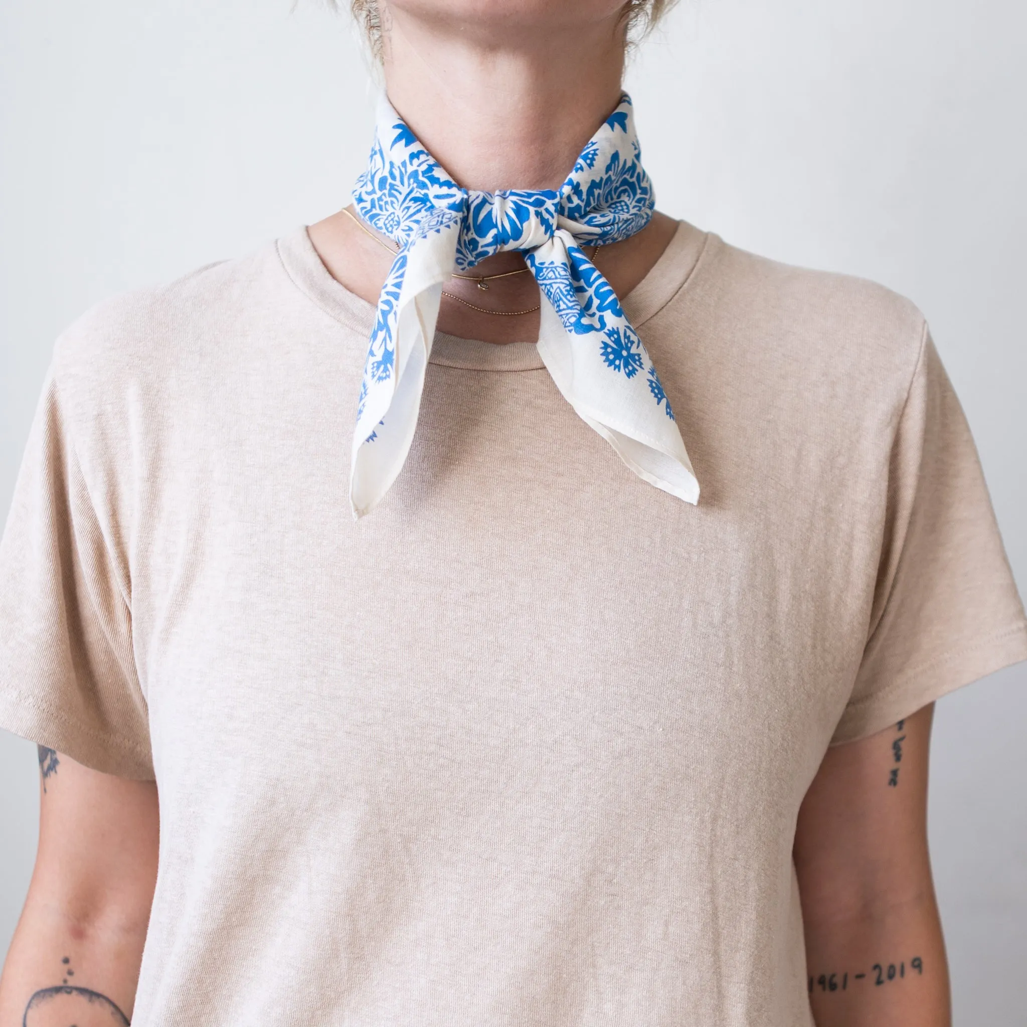 Cotton Blossom Bandana | Coastal sold by Last Chance Textiles product image thumbnail 3