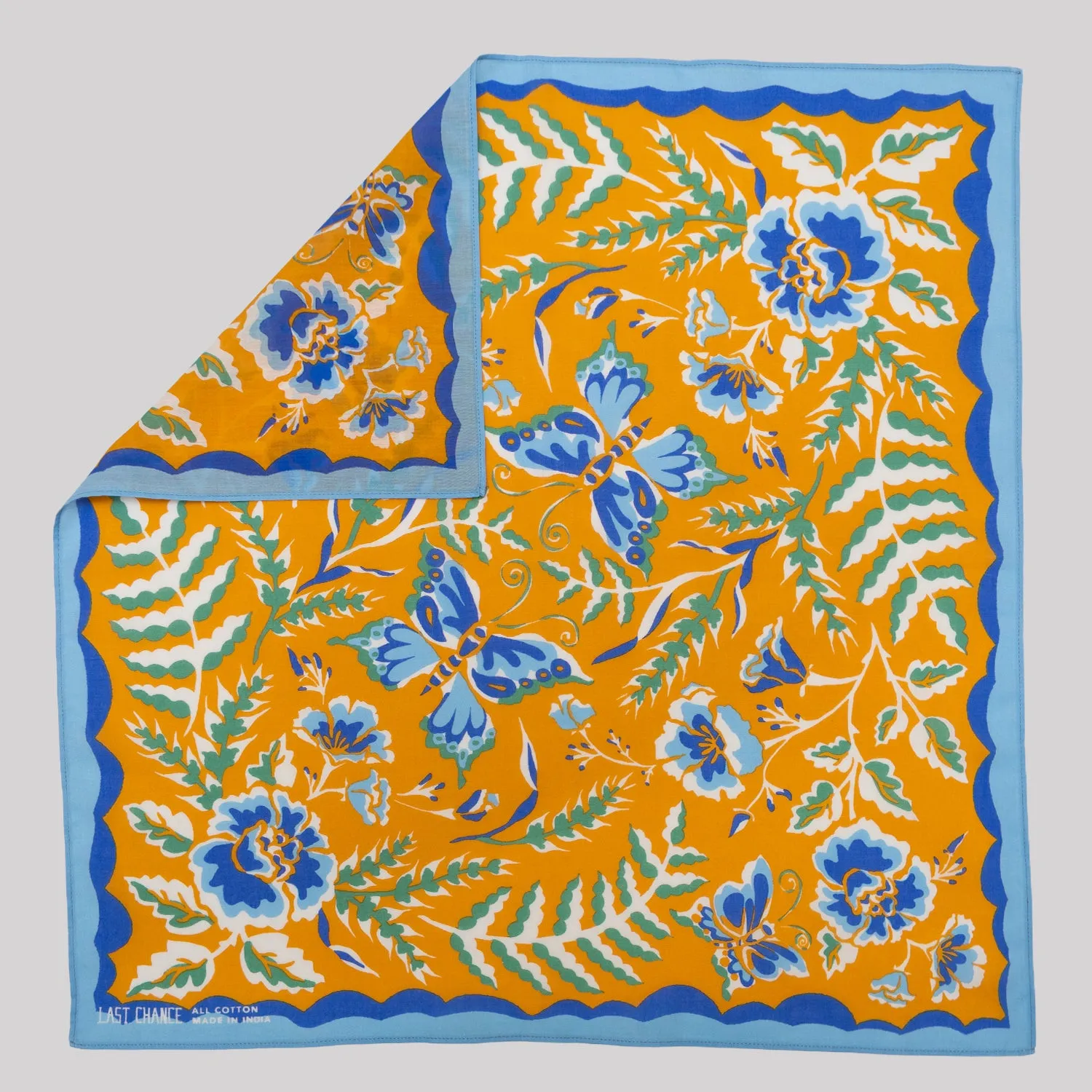 Cotton Wildwood Bandana | Marigold sold by Last Chance Textiles