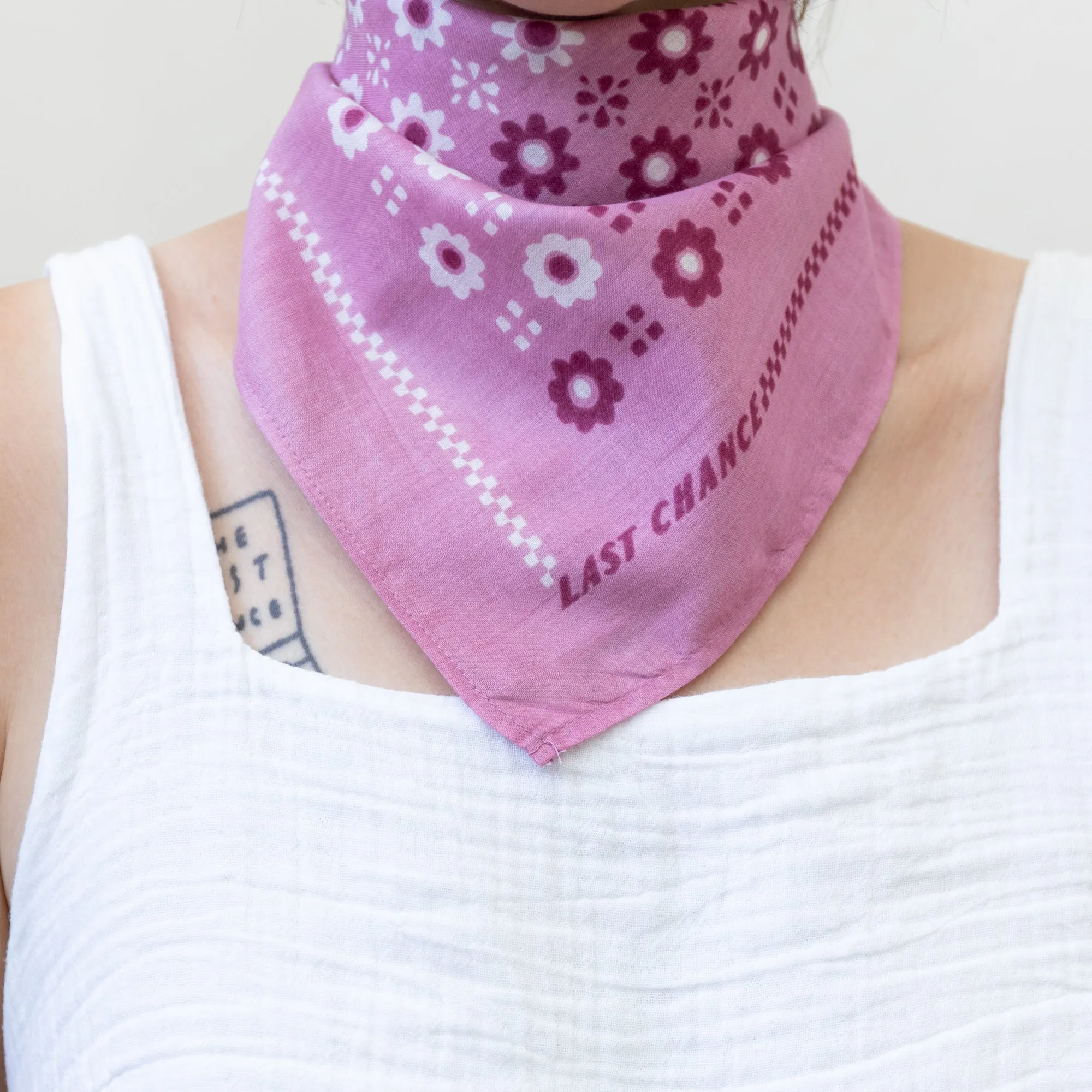 Cotton Switcheroo Bandana | Sorbet sold by Last Chance Textiles product image thumbnail 2