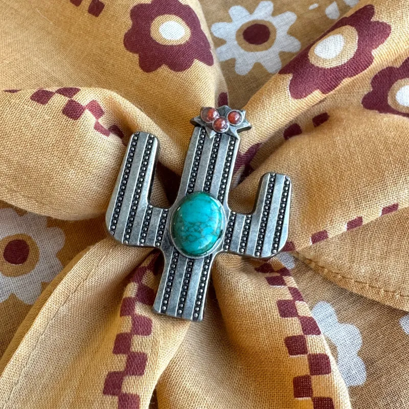 Saguaro Scarf Slide made by Last Chance Textiles