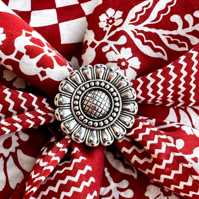 Concho Scarf Slide | Sunflower made by Last Chance Textiles