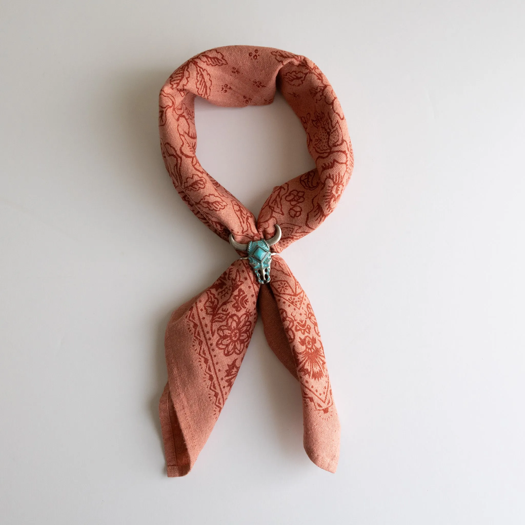 Concho Scarf Slide | Cow Skull sold by Last Chance Textiles product image thumbnail 3