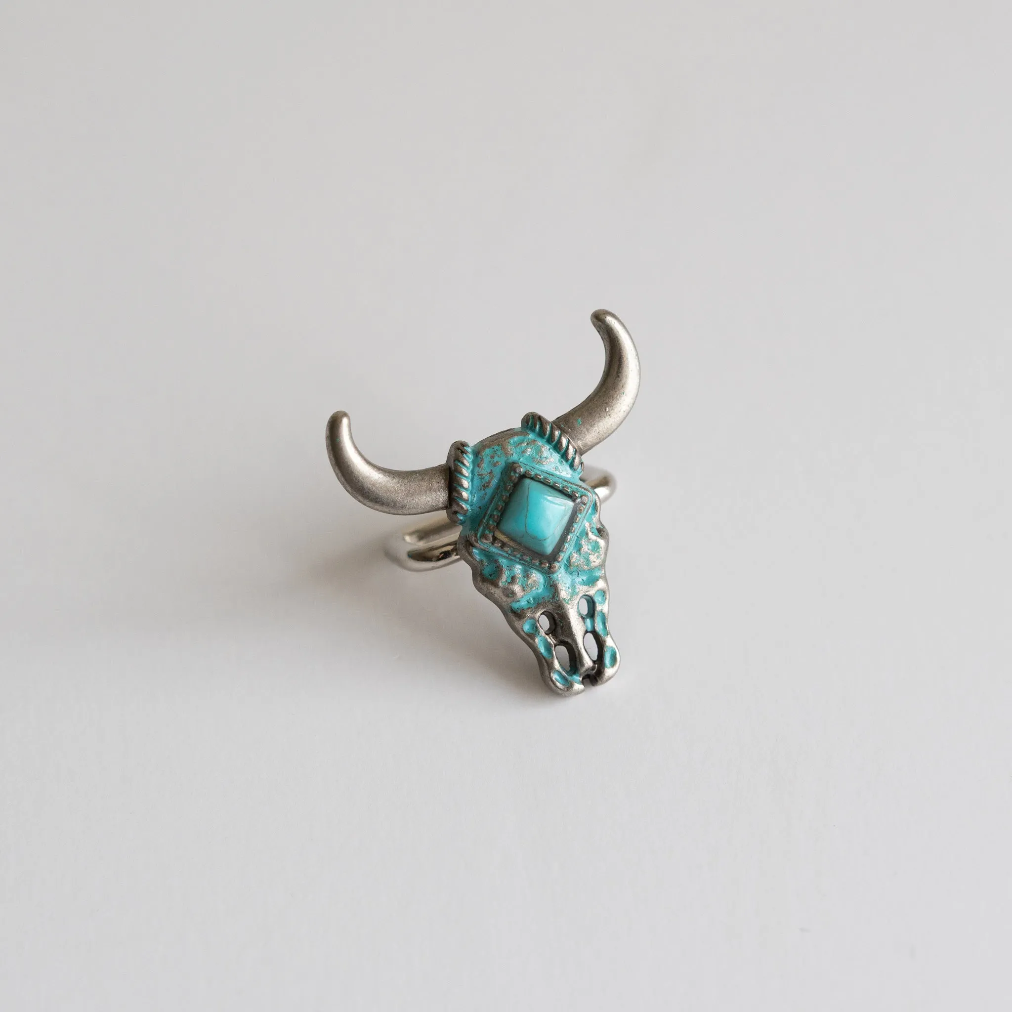Concho Scarf Slide | Cow Skull sold by Last Chance Textiles product image thumbnail 2