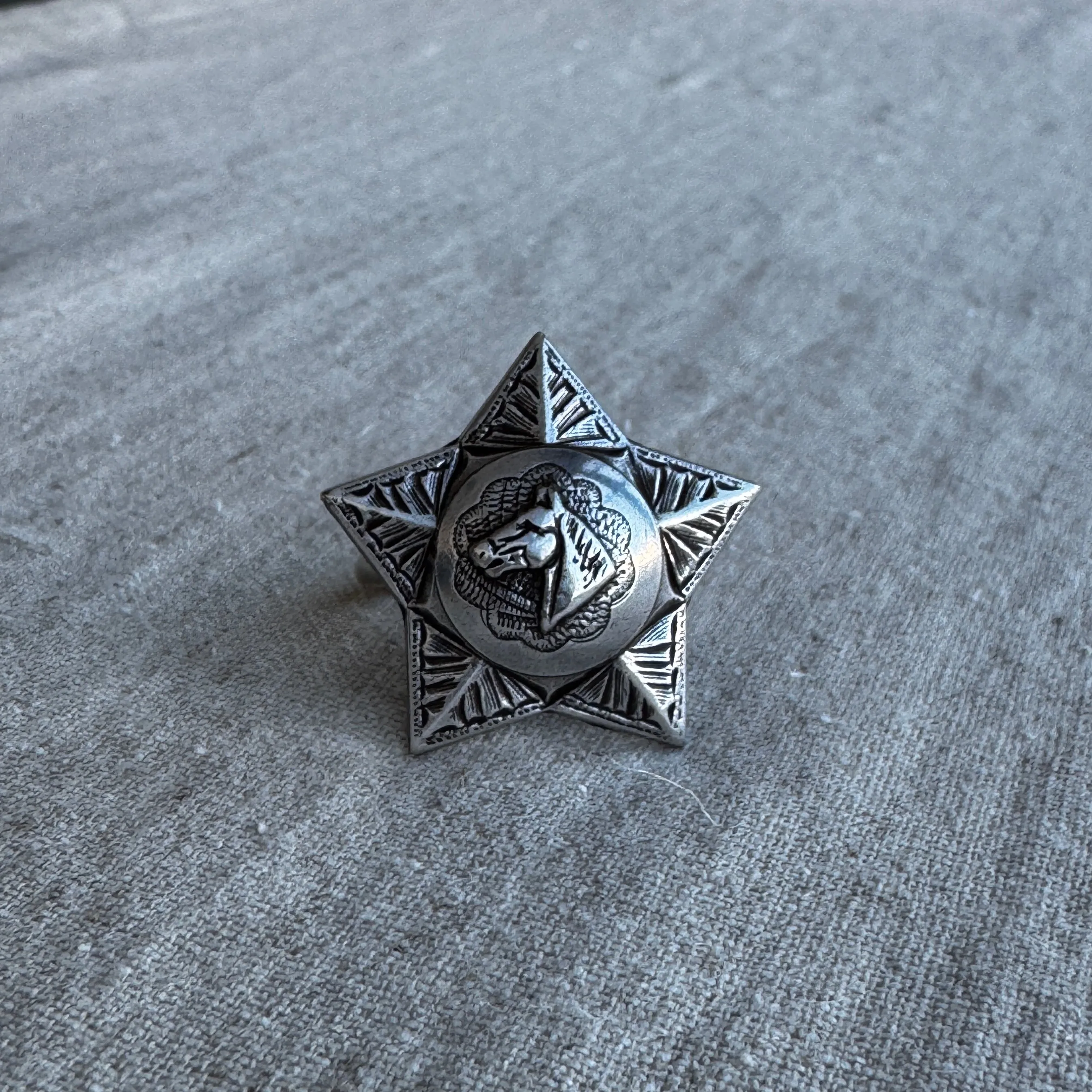 Concho Scarf Slide | Cavalry Star sold by Last Chance Textiles product image thumbnail 5