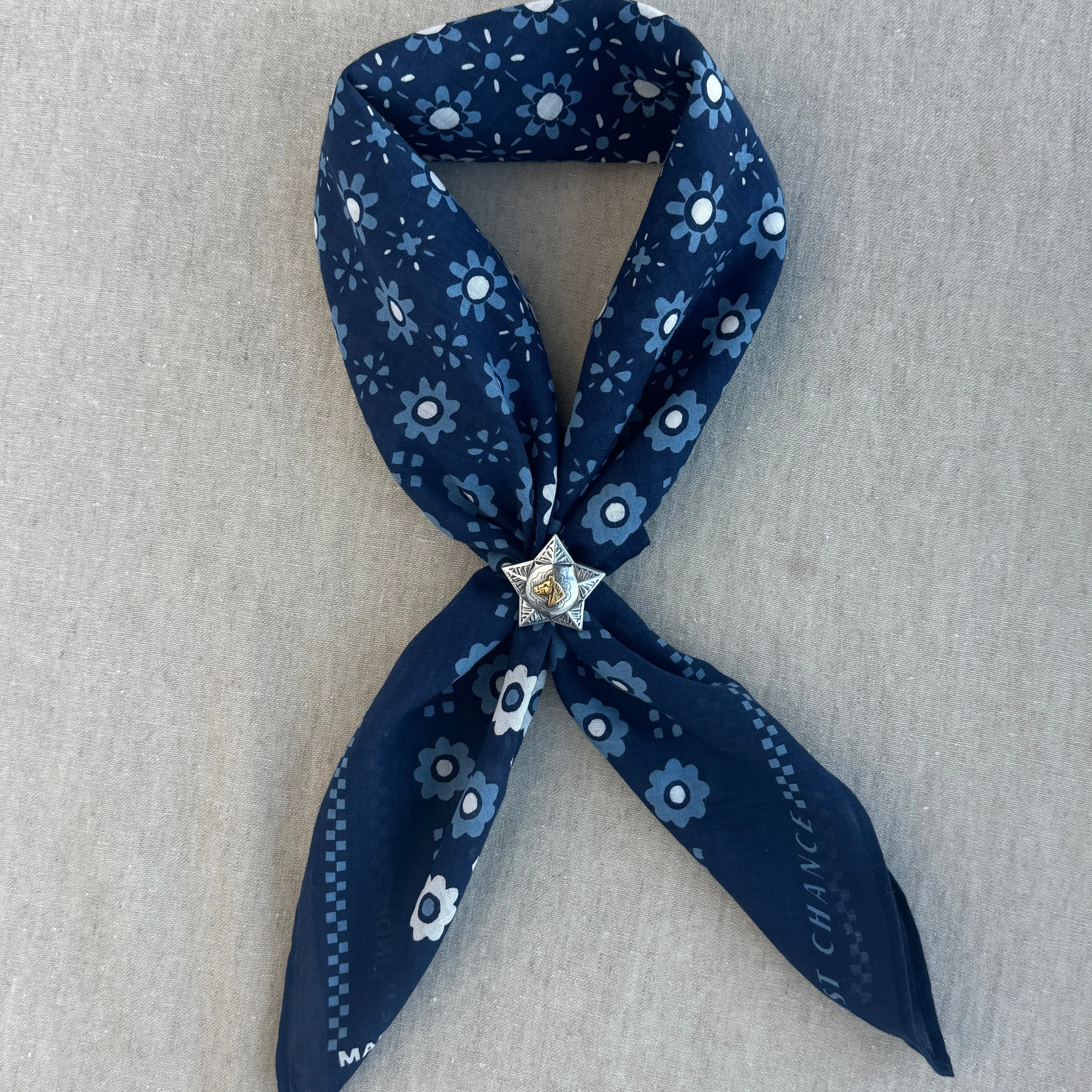 Concho Scarf Slide | Cavalry Star sold by Last Chance Textiles product image thumbnail 2