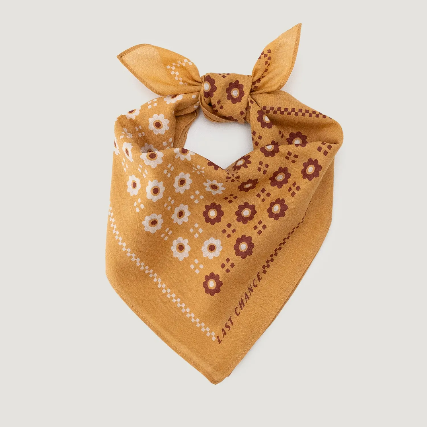 Cotton Switcheroo Bandana | Honey sold by Last Chance Textiles product image thumbnail 3