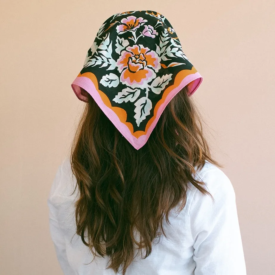 Cotton Wildwood Bandana | Licorice sold by Last Chance Textiles product image thumbnail 2
