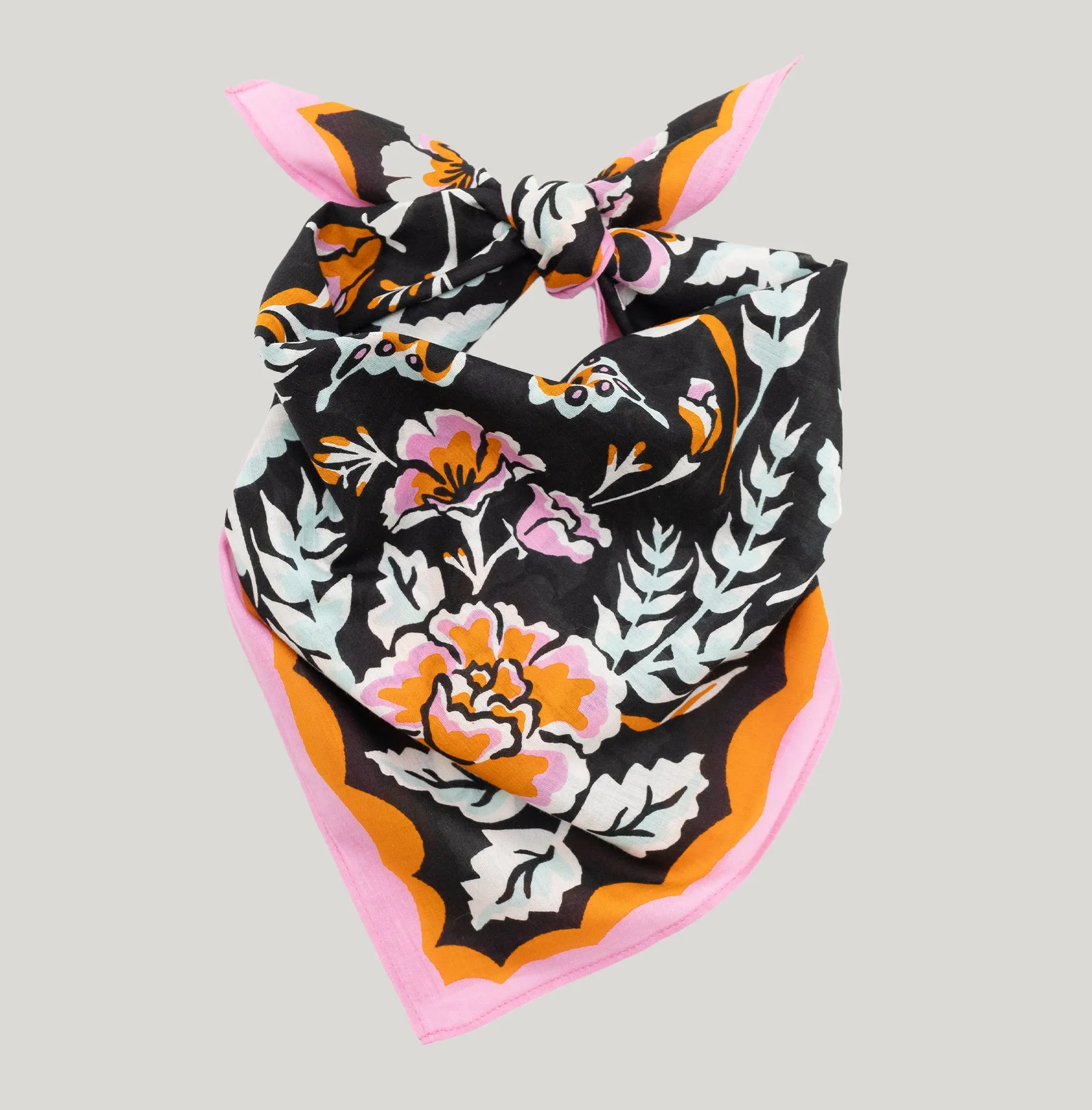Cotton Wildwood Bandana | Licorice sold by Last Chance Textiles product image thumbnail 3