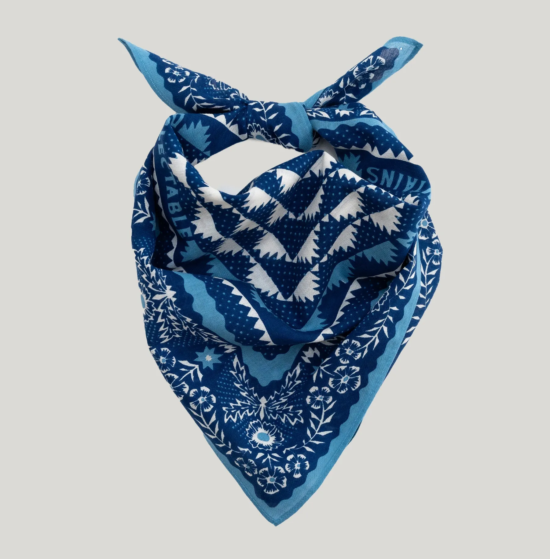 Cotton Mountains Bandana | Navy sold by Last Chance Textiles product image thumbnail 3