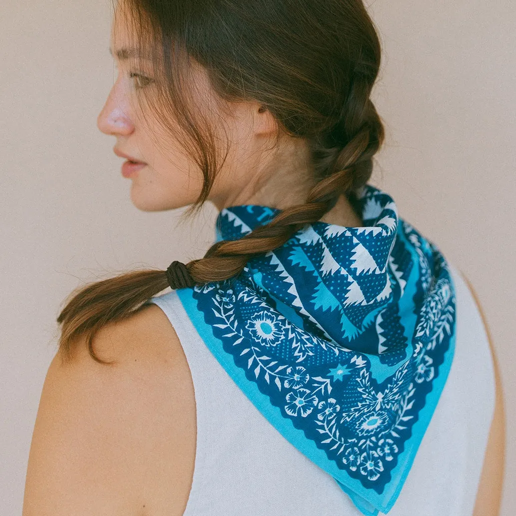 Cotton Mountains Bandana | Navy sold by Last Chance Textiles product image thumbnail 2