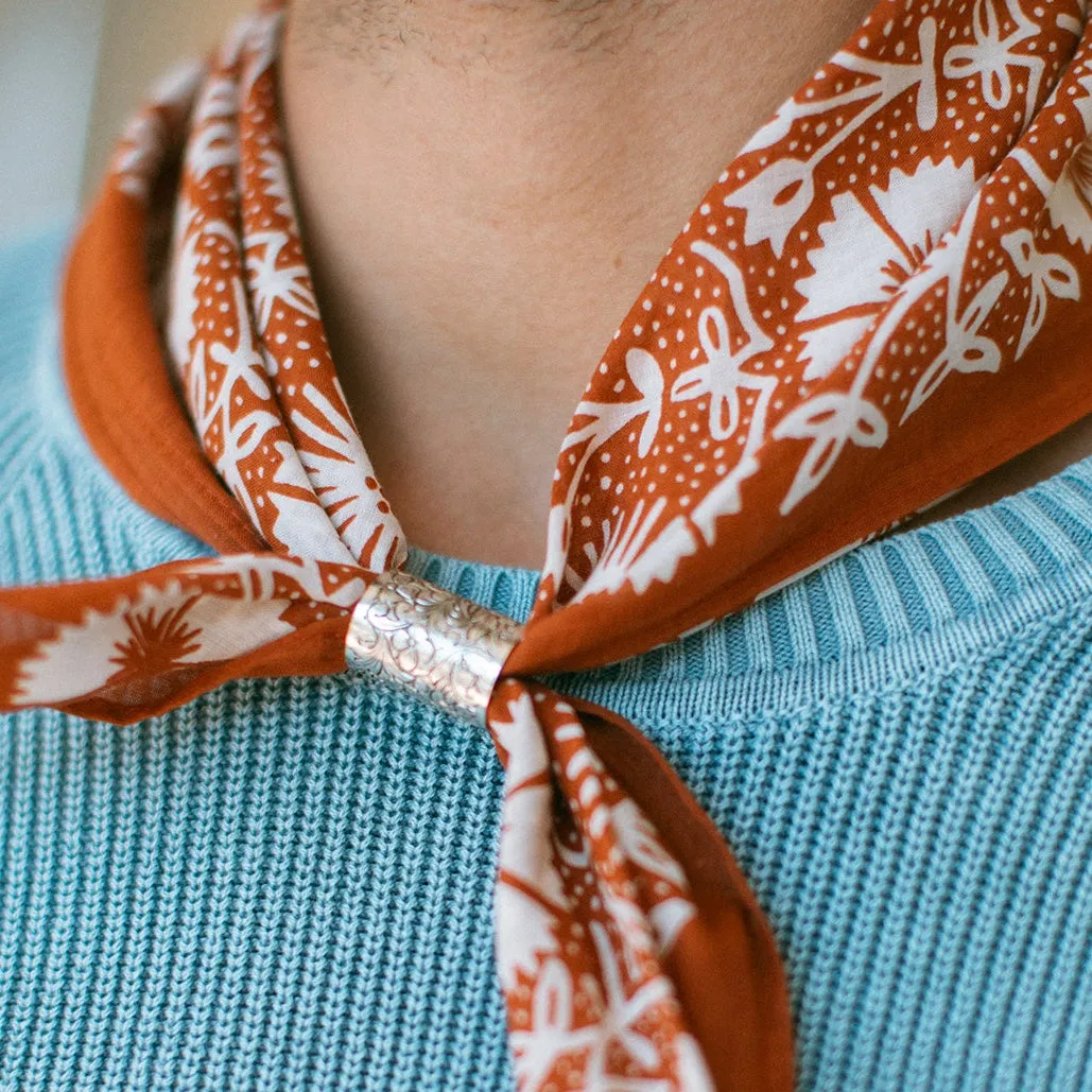Cotton Aster Bandana | Tobacco sold by Last Chance Textiles product image thumbnail 4