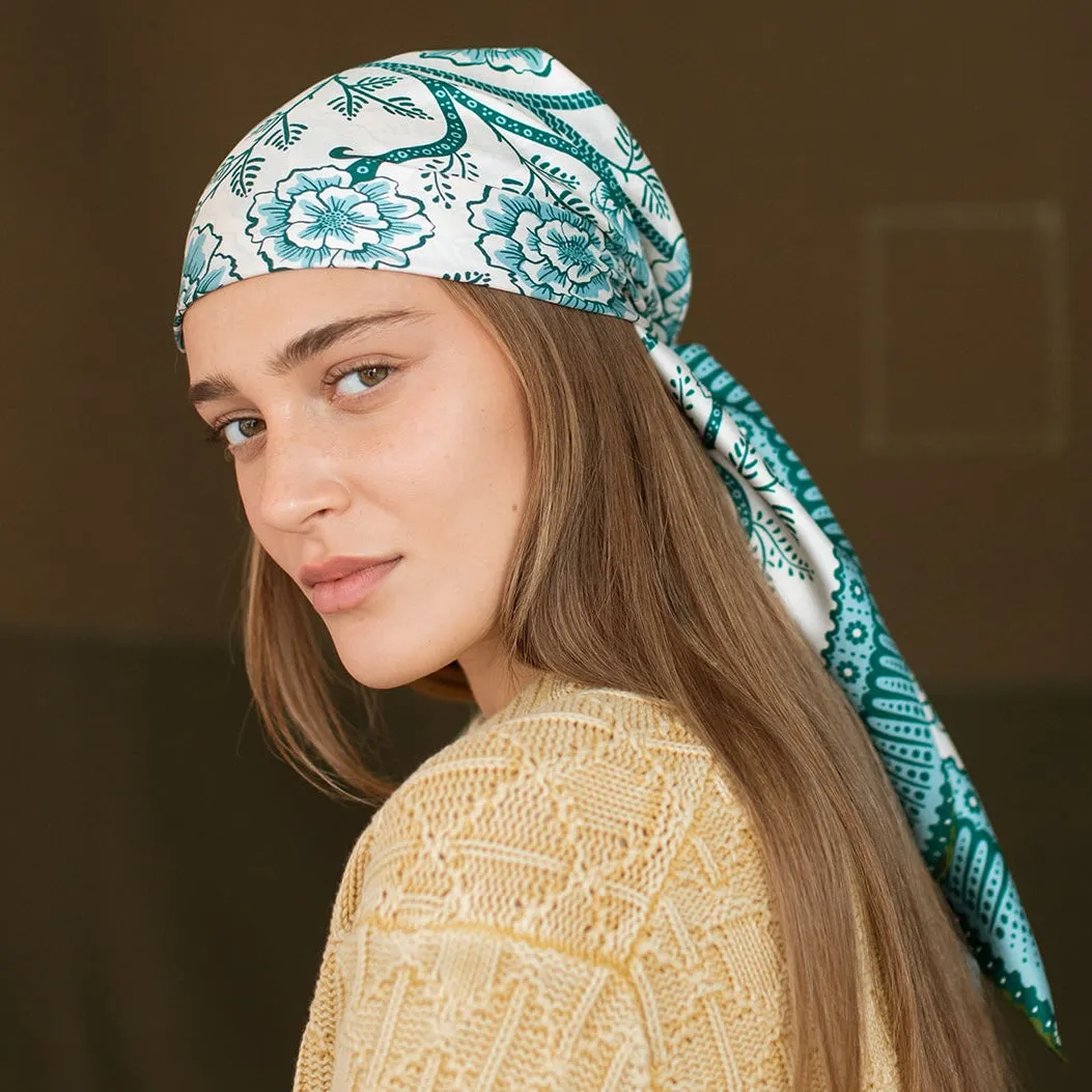 Silk Twill Scarf - Ramble in Sage sold by Last Chance Textiles product image thumbnail 3