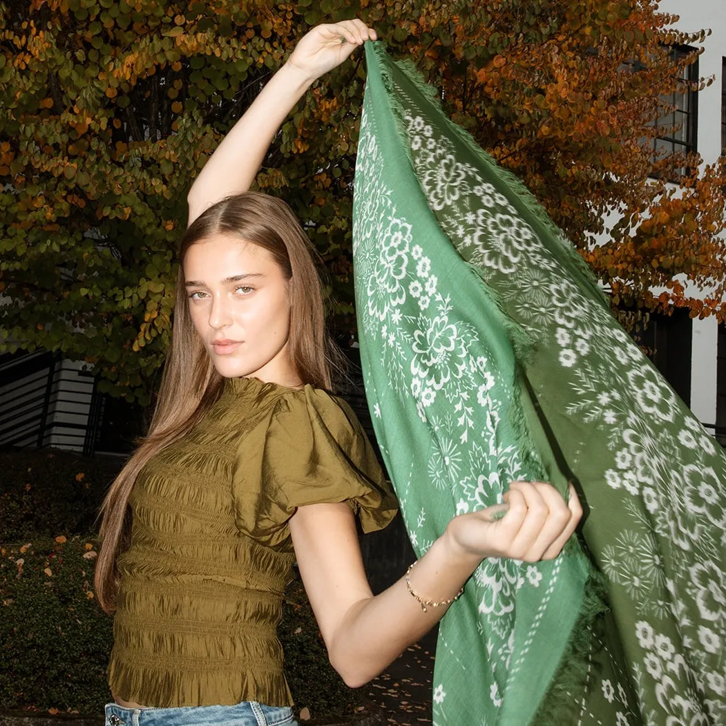 Big Honcho Bandana - Field in Olive sold by Last Chance Textiles product image thumbnail 2