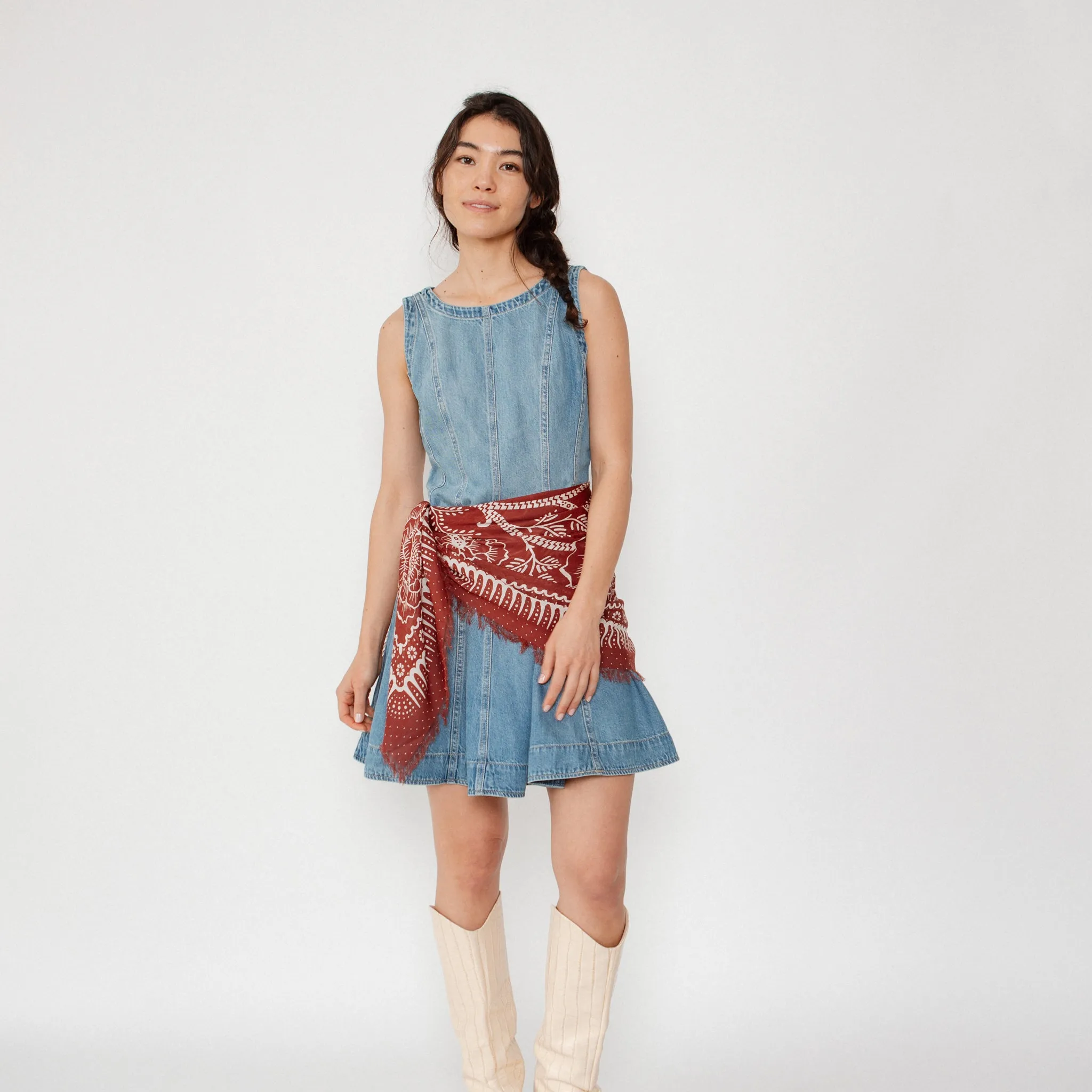 Big Honcho Bandana - Ramble in Brick sold by Last Chance Textiles product image thumbnail 2