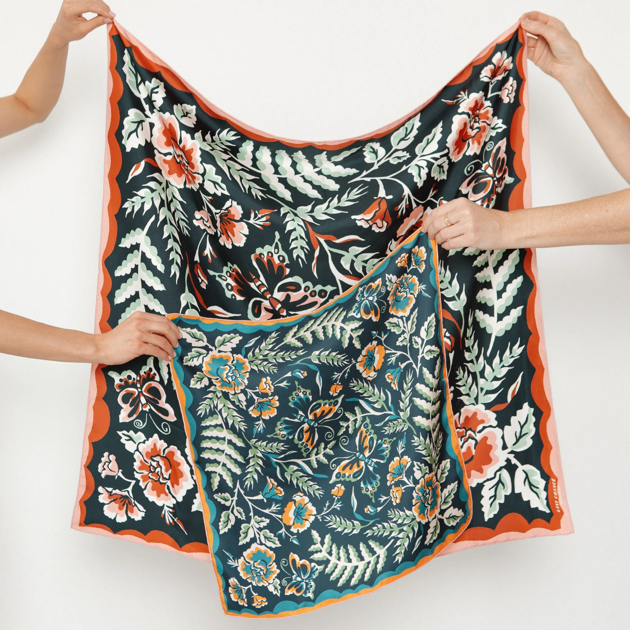 Twofer Silk Scarf - Wildwood sold by Last Chance Textiles