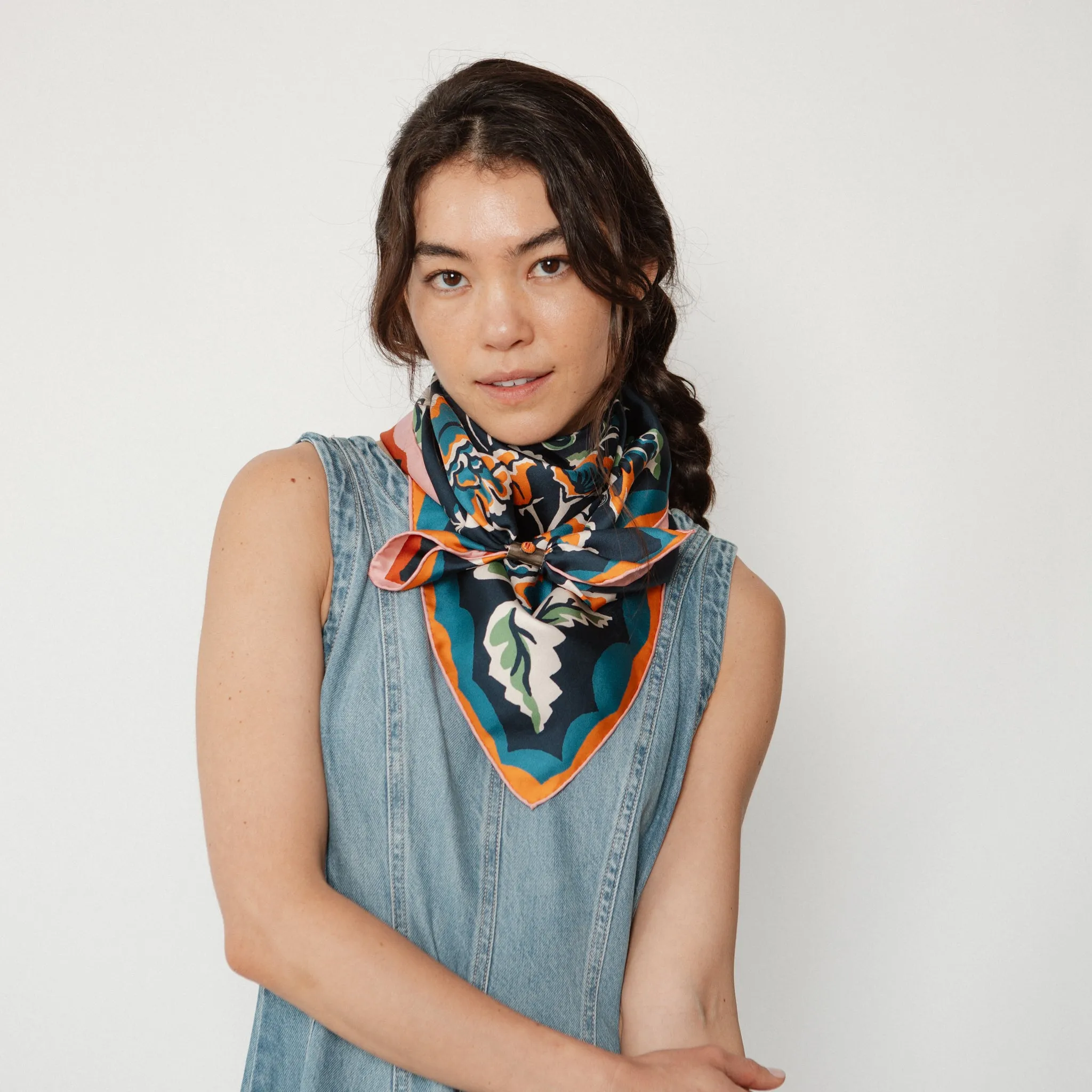 Twofer Silk Scarf - Wildwood sold by Last Chance Textiles product image thumbnail 5