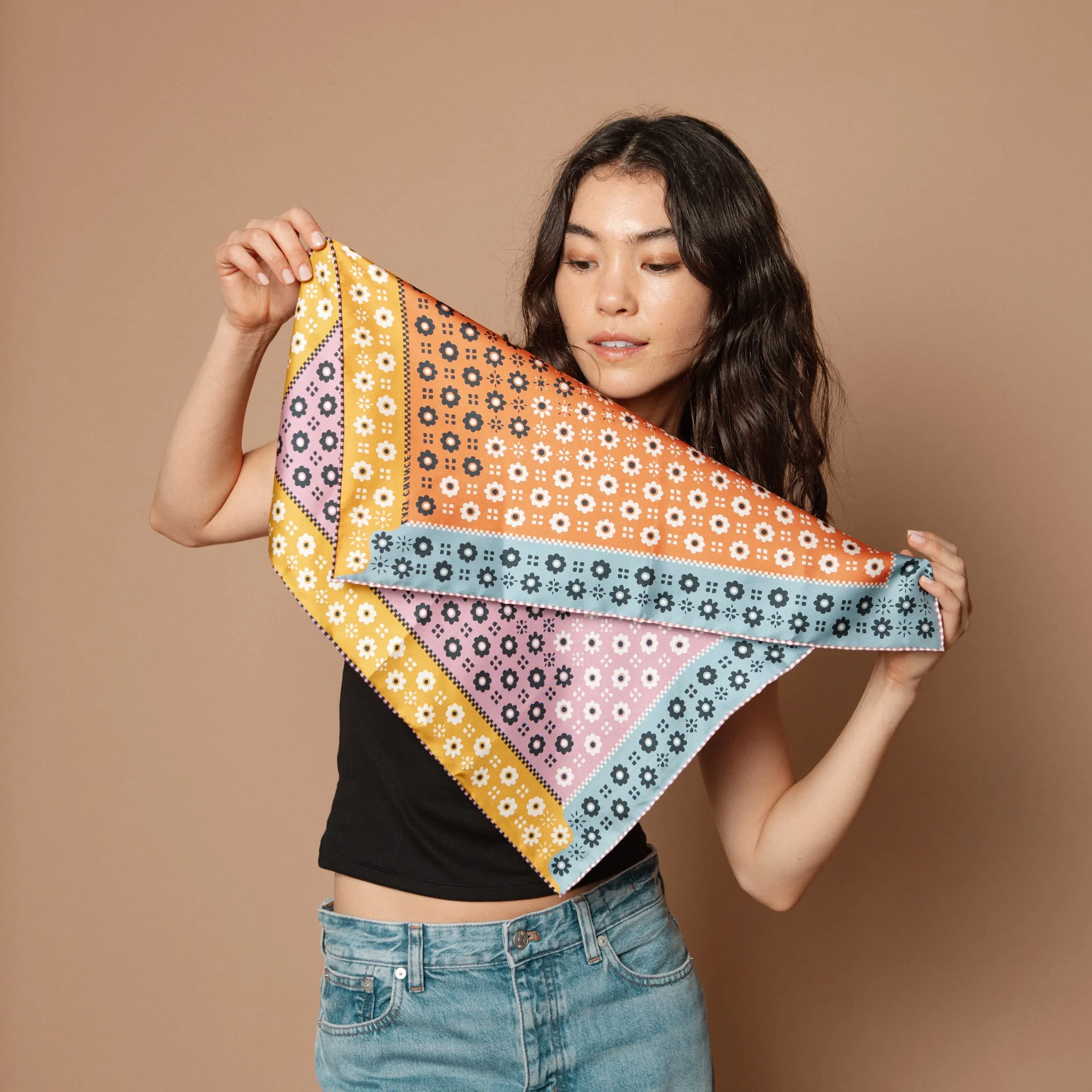 Twofer Silk Scarf - Switcheroo sold by Last Chance Textiles