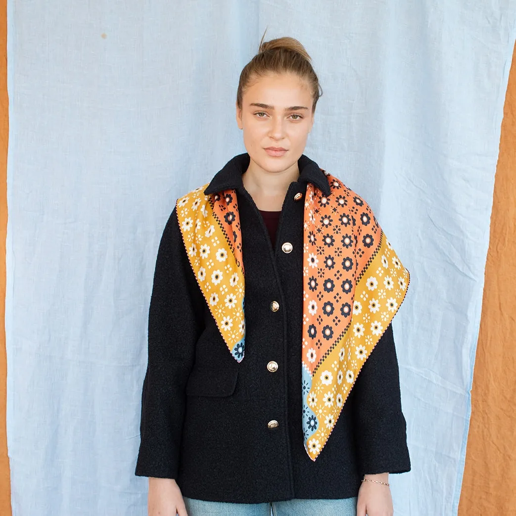 Twofer Silk Scarf - Switcheroo sold by Last Chance Textiles product image thumbnail 3